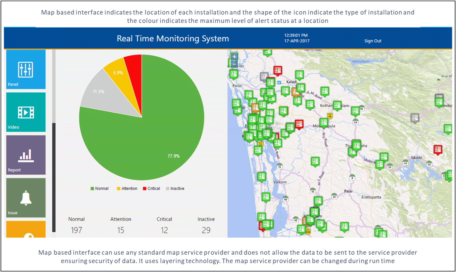 Map based interface
