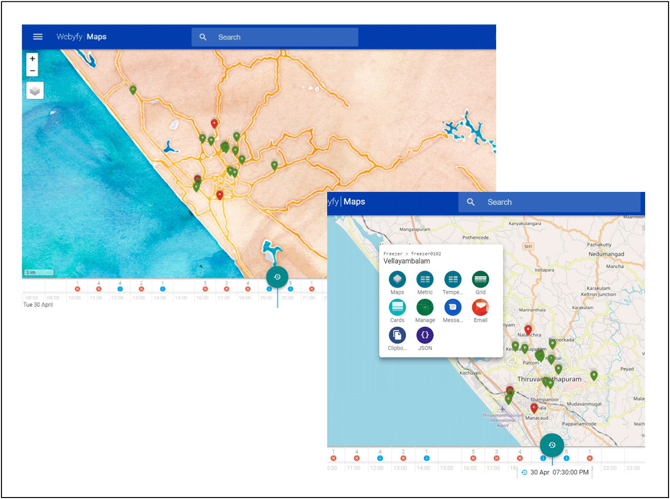 Map based interface
